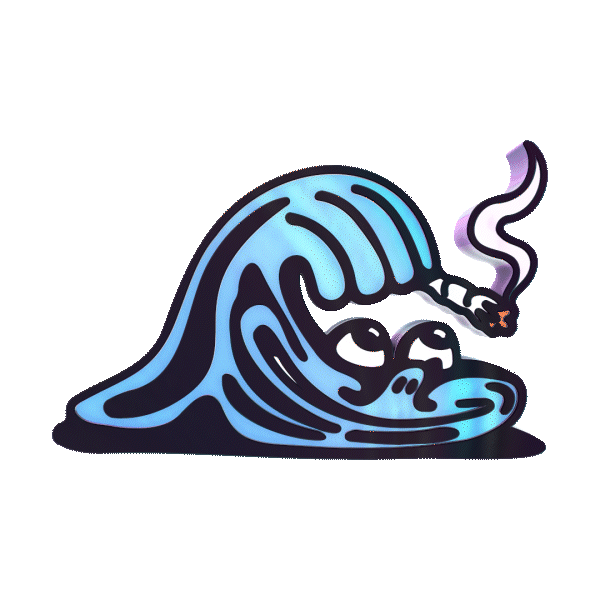 Wavvy Wave Character Blue